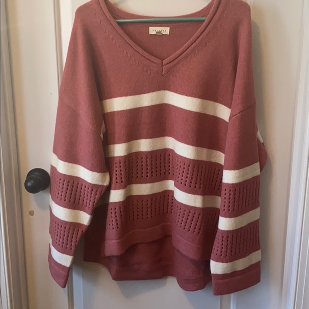 BNWOT Promesa Rose Striped Swater